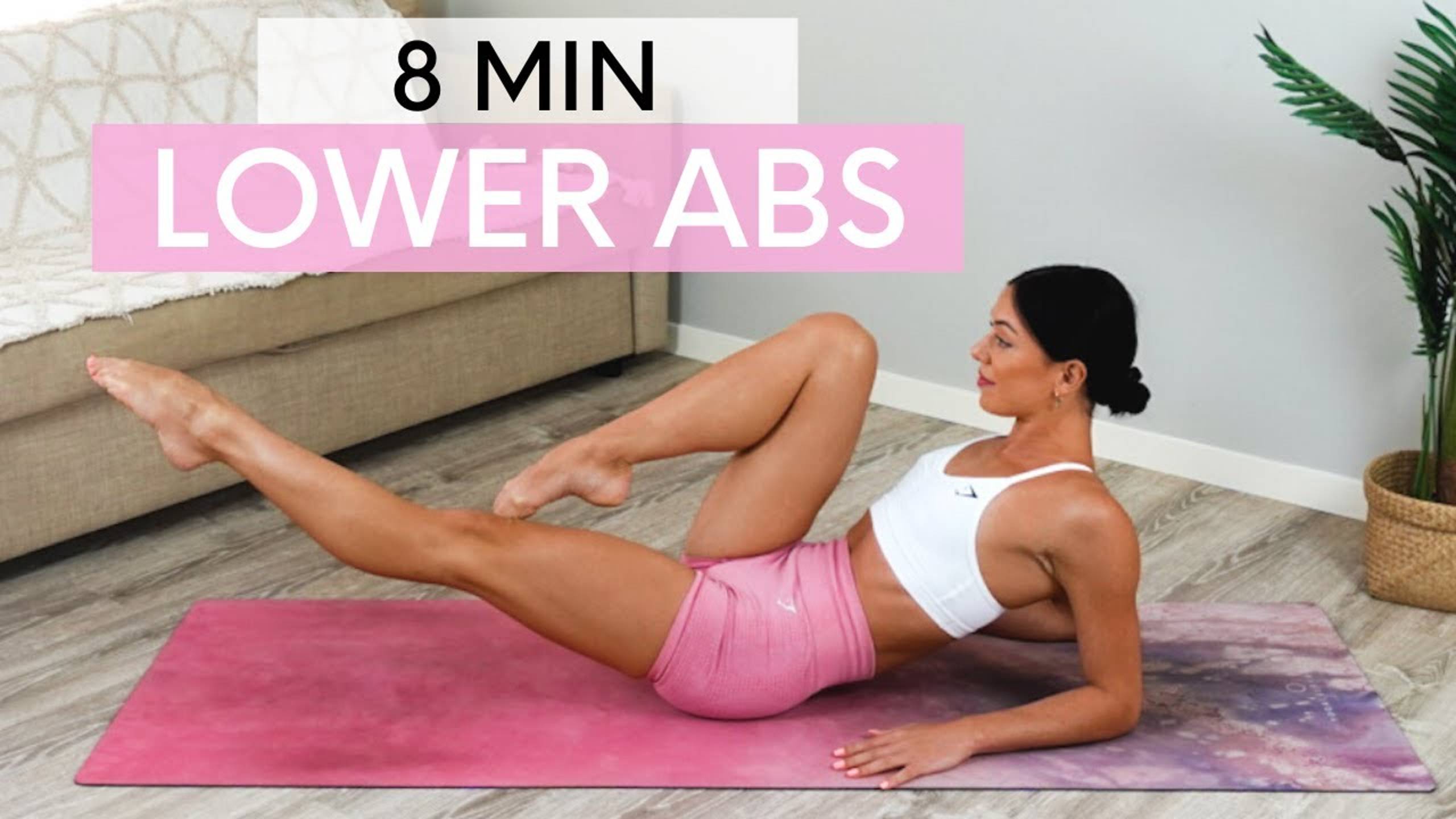 8 MIN LOWER ABS WORKOUT || At- Home Pilates - Move With Nicole смотреть онлайн