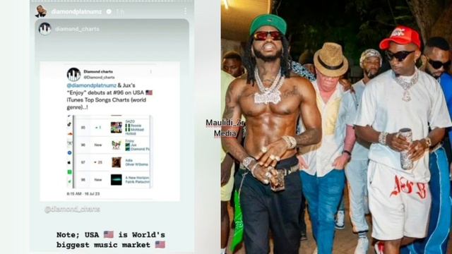 Wimbo wa Enjoy unatrend iTunes USA/ Diamond kaandika ujumbe huu baada ya record hiyo kubwa... смотреть онлайн