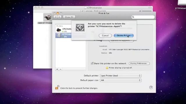 AOC - Imperial College Printer Setup for Mac OSX смотреть онлайн