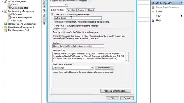 Quota management using FSRM on Windows Server 2012 R2 in Hindi смотреть онлайн
