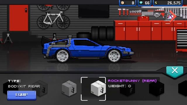 3600 Horsepower DeLorean In Pixel Car Racer смотреть онлайн