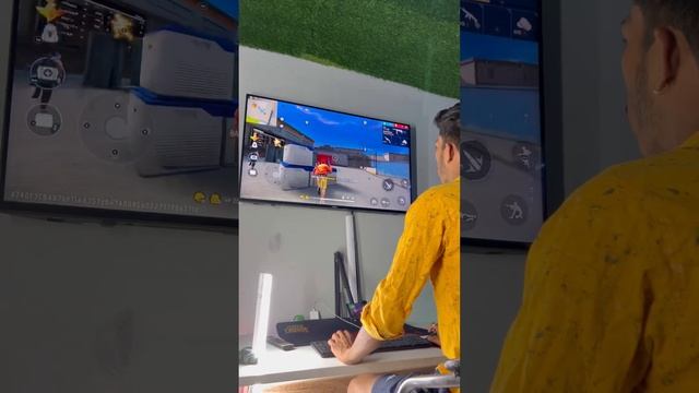 Playing free fire game in LED TV смотреть онлайн