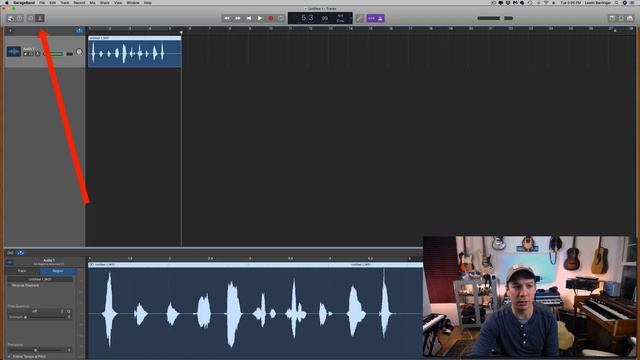 Your First Garageband Lesson - Recording with a microphone смотреть онлайн