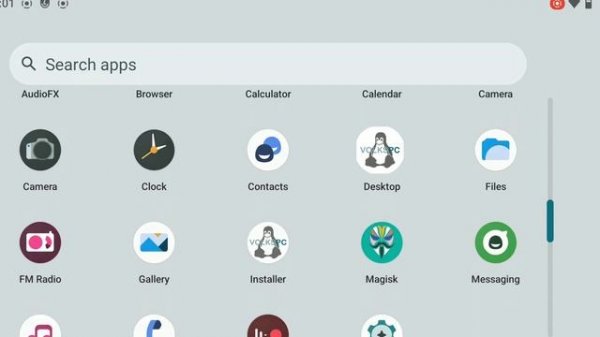 VolksPC- Linux desktop runs as an application on Android 14.