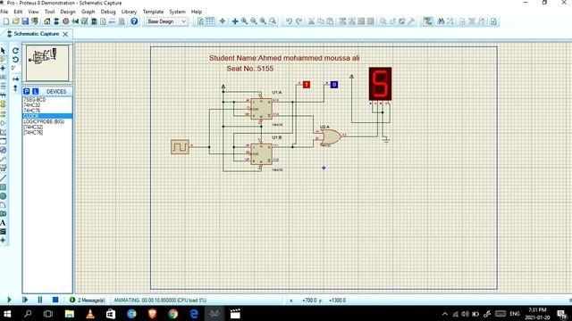 Simple Counter project- On Protas - Logic Circuit Design 2021 - Zu смотреть онлайн