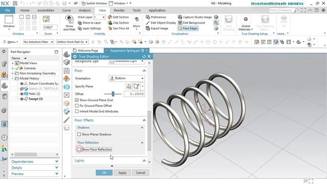 Suspension Spring || Siemens NX Tutorial смотреть онлайн
