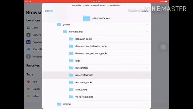 How to save MCPE worlds using iCloud + Copying worlds across multiple ios devices смотреть онлайн