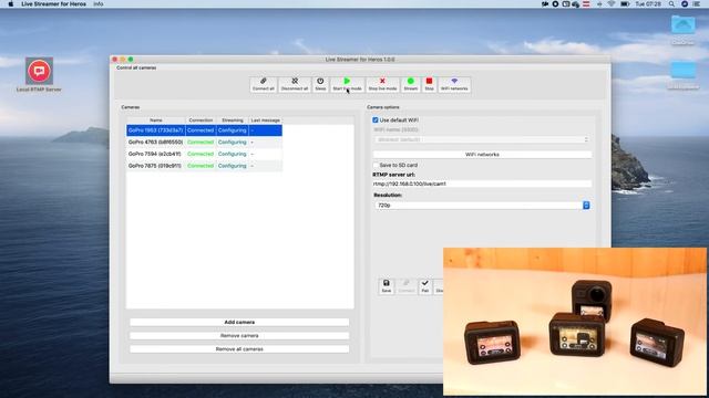 How to live stream from multiple GoPro cameras on macOS смотреть онлайн