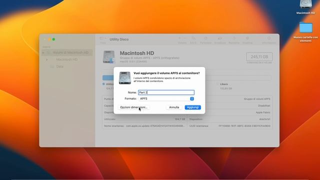 GUIDA: Aggiungere o rimuovere una partizione su Mac | File System APFS | Intel / Apple Silicon M1 M смотреть онлайн