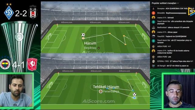 FENERBAHÇE - TWENTE | DİNAMO KİEV - BEŞİKTAŞ | MAÇ YORUMU - KONFERANS LİGİ - CANLI смотреть онлайн