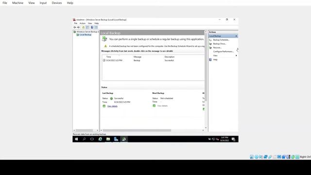CSS NCII COC4 : INSTALL WINDOWS SERVER 2016 BACKUP UTILITY смотреть онлайн