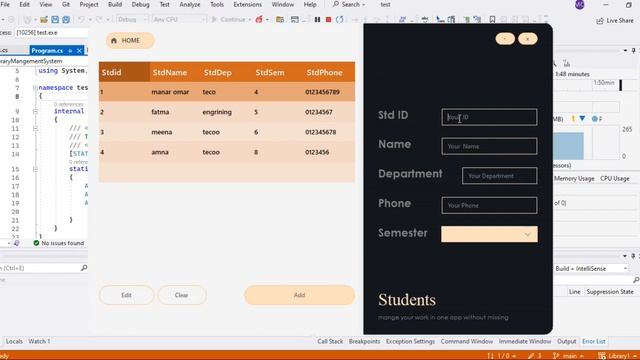 ( Library Management System ( .Net Framework windows application смотреть онлайн