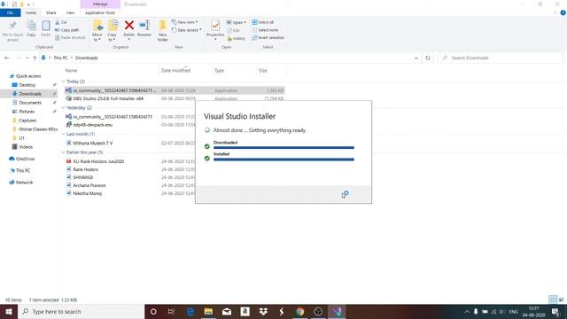 How to download and install VS 2019 Community Package in Windows 10 смотреть онлайн