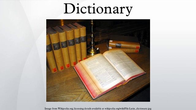 Dictionary смотреть онлайн