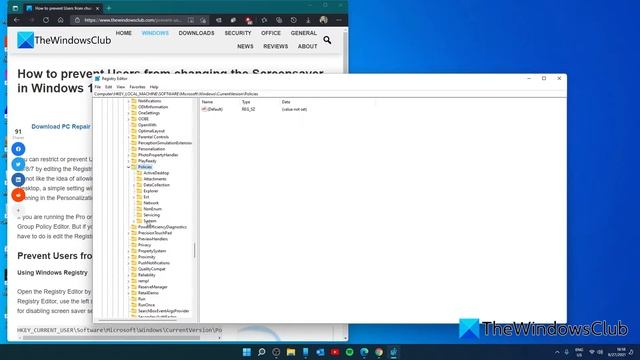How to prevent Users from changing the Screensaver in Windows 11/10 смотреть онлайн