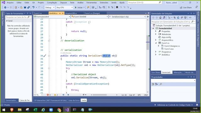 Aula C# - 3- XML смотреть онлайн