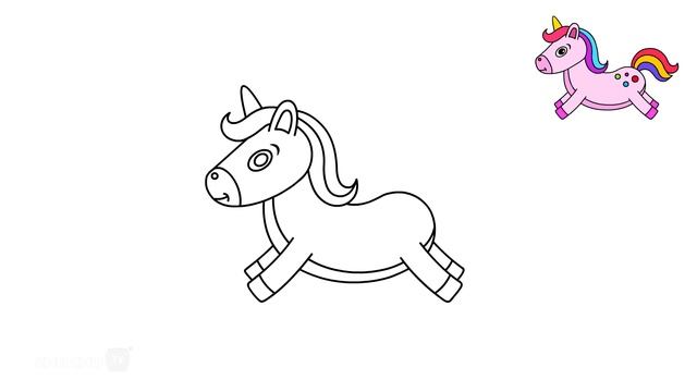 How to Draw a Unicorn? - Drawing with ChuChu - ChuChu TV Drawing for Kids Easy Step by Step смотреть онлайн