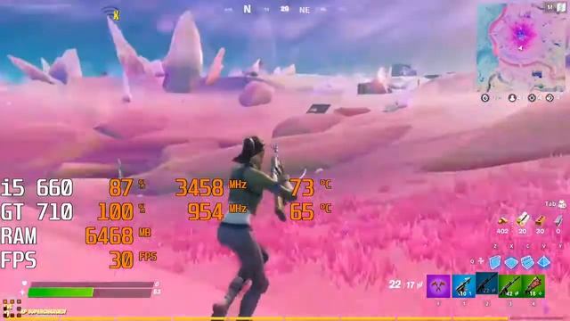 Fortnite GT 710 + i5 660 Benchmank смотреть онлайн