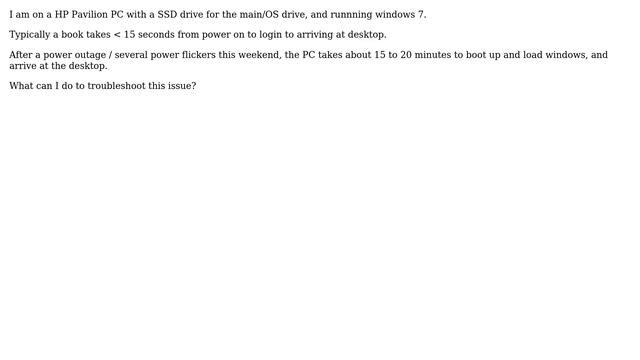 PC with SSD VERY Slow after Power Outage смотреть онлайн