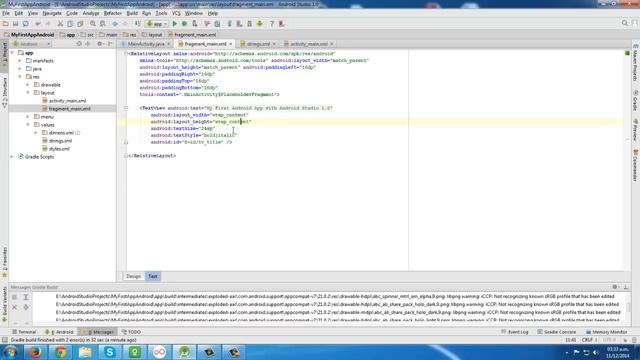 My First Android App with Android Studio 1.0 смотреть онлайн