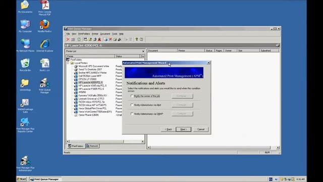 Print Queue Manager General Demonstration смотреть онлайн