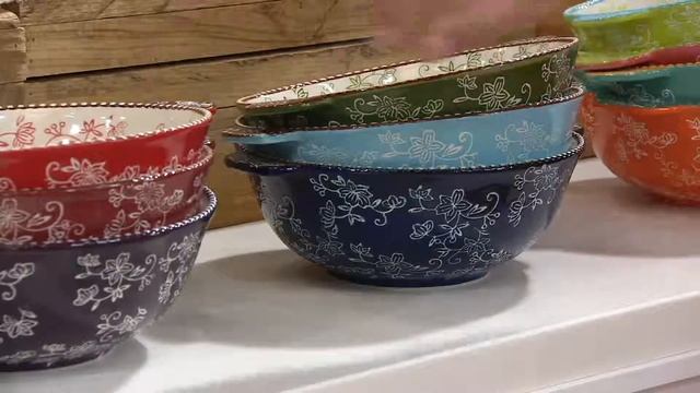 Temp-tations 18-piece Old World or Floral Lace Bake &Serve Set on QVC смотреть онлайн