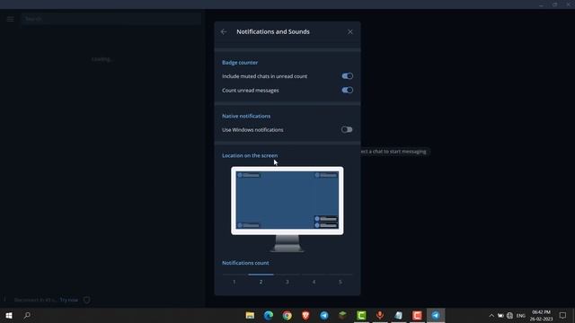 How to Change Location of Notification on the screen of Telegram Desktop. смотреть онлайн