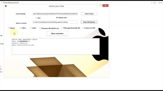 iTunes backup Xtractor Free смотреть онлайн