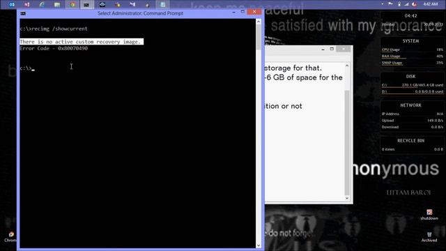 Creating Recovery partition - using CMD смотреть онлайн
