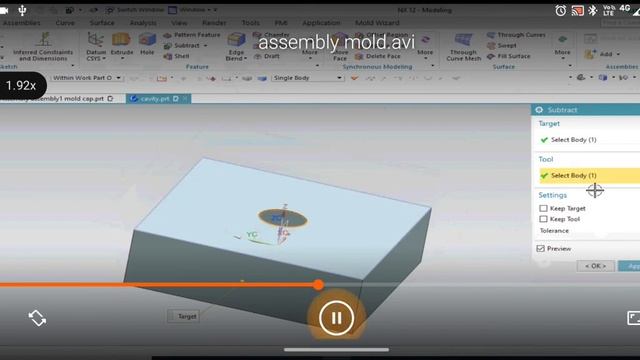 NX Assembly mold Assembly ke ande mold kaise bnaye How to make mold in nx assembly Nx assy tutorial смотреть онлайн