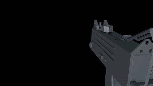 Cinema 4d MAC-10 model and animation test смотреть онлайн