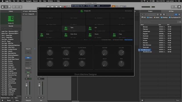 Make A Drum Kit With Samples In Logic Pro | Use Your Own Kits With Logic Drummer! смотреть онлайн