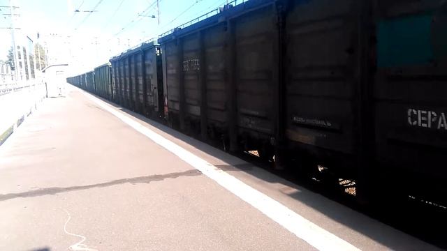 Отправление 2эс4к с полувагонами смотреть онлайн
