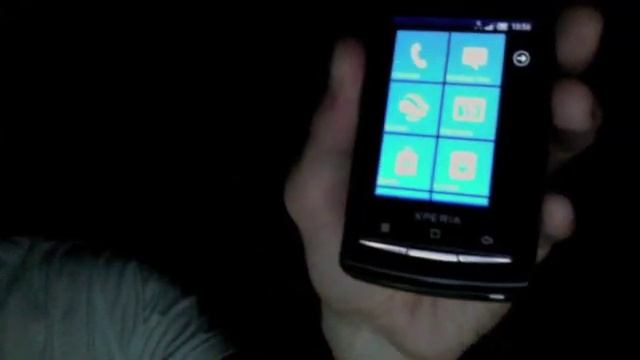X10 mini pro Windows Phone 7 UI смотреть онлайн