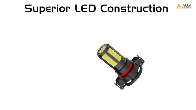Newest PSX24W 2504 LED Fog Lights Bulbs 12276 6000K Xenon White 84-SMD смотреть онлайн