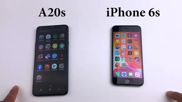 SAMSUNG A20s vs iPhone 6s | Speed Test Comparison смотреть онлайн