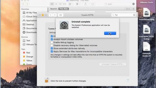 Uninstall Tuxera Disk Manager for Mac