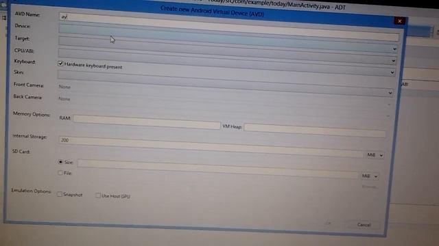 Problem creating AVD in eclipse смотреть онлайн