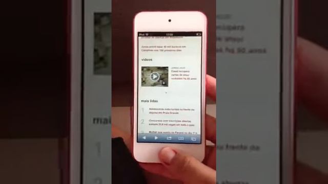 Vendo ipod touch 5ª geraçao. Rosa. 32GB смотреть онлайн