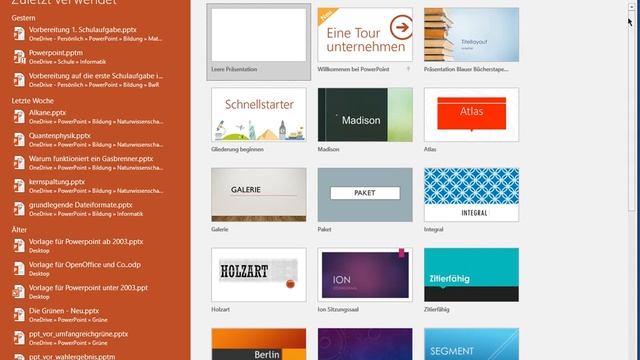 Microsoft Office PowerPoint 2016 - Einstieg, Speichern смотреть онлайн
