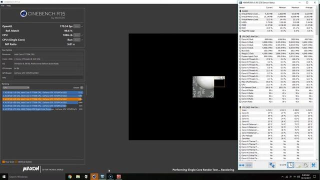 i7 7700K 5.0GHz Cinebench R15 (Liquid Metal Delid) смотреть онлайн
