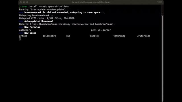 Install OpenShift cli (oc) tools on MacOS смотреть онлайн