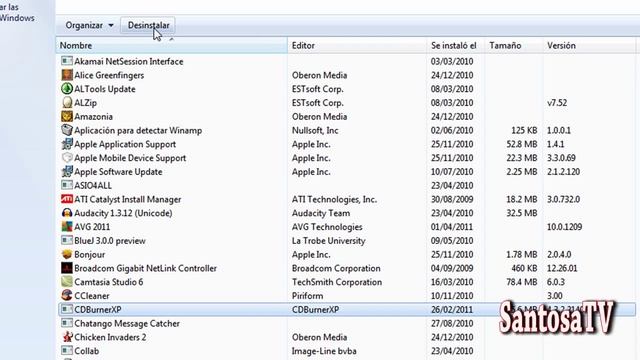 Eliminar un programa en Windows 7 смотреть онлайн