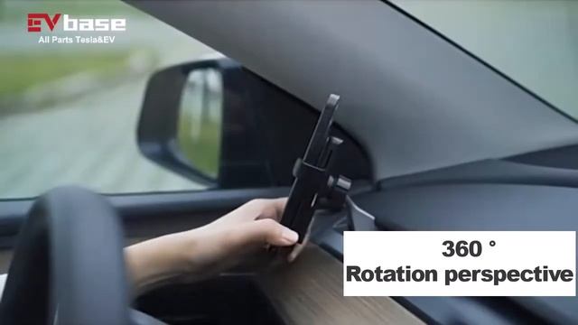 EVbase Tesla Model 3 Y Phone Holder Navigation Anti-shake Phone Mount смотреть онлайн