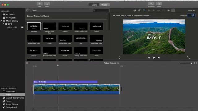 iMovie - 3 Titles and Images смотреть онлайн