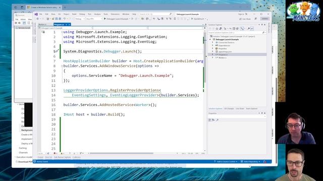Debugging a .NET process at start-up with Visual Studio (#264) смотреть онлайн
