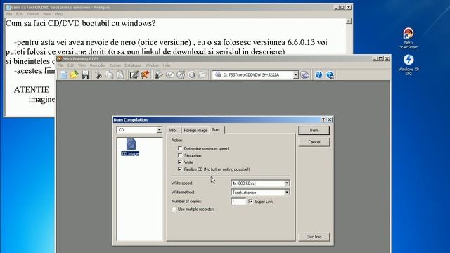 Cum se face un CD/DVD bootabil cu windows ( XP/VISTA/7/8... ) смотреть онлайн