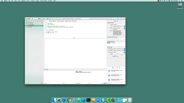 Swift Example 1 - macOS command line app demonstrating basic Swift смотреть онлайн