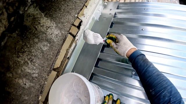 Крыша на балкон последнего этажа в Подольске/Козырёк/Установка крыши над балконом своими руками. смотреть онлайн