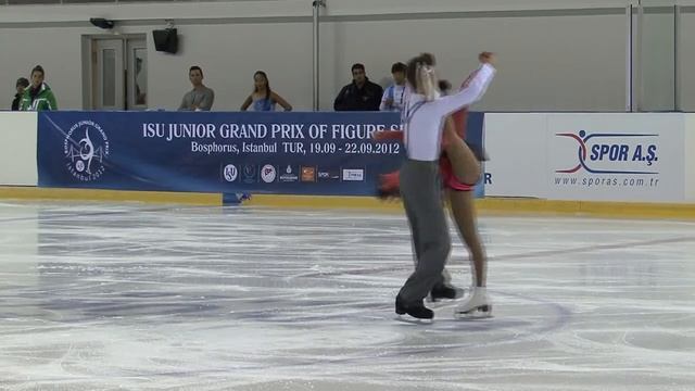 9 E. ELIZABETH / R. LE GAC (FRA) - ISU JGP Istanbul 2012 Junior Ice Dance Free Dance смотреть онлайн